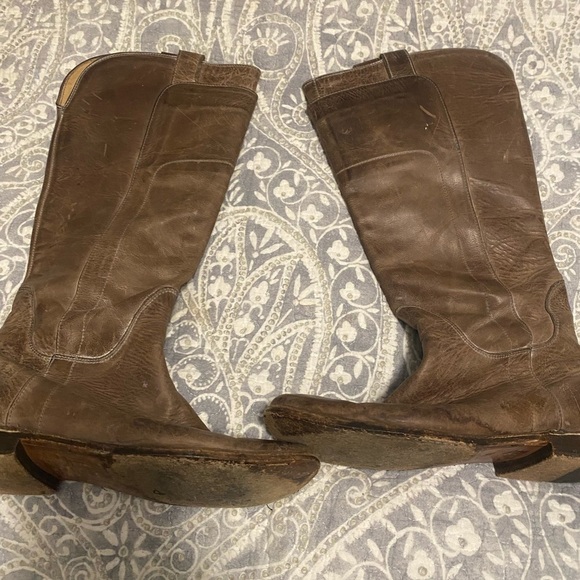 FRYE Paige Tall Riding Boots Burnished Gray 6.5 - Picture 6 of 11